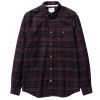 Norse Projects Shirt Anton Check Eggplant Brown