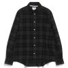 Norse Projects Shirt Algot Wool Check Charcoal