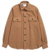 Norse Projects Textured Cotton Overshirt In Camel