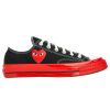 Play Cdg x Converse Low Top Black/Red - Michael Chell