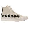 Play CDG X Converse Multi Heart High In White/Beige 