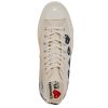 Play CDG X Converse Multi Heart High In White/Beige 