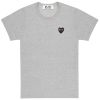 Play Comme des Garçons T-Shirt Black Heart Grey