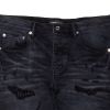 Purple Brand Lurex Repair Overdye Jeans - Black