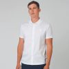 Sandbanks Interlock Polo Shirt In White