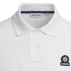 Sandbanks Polo Shirt Badge Logo White 1