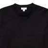 Sunspel Riviera Long Sleeve Crew Neck T-Shirt - Black