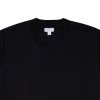 Sunspel Short Sleeve Heavyweight T-Shirt - Black 4
