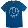 True Religion T-Shirt Regan Horseshoe - Poseidon Blue