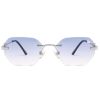 Belvoir & Co Willow Blue Silver Front