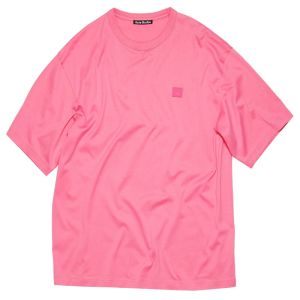 Acne Studios Face T-Shirt - Bright Pink