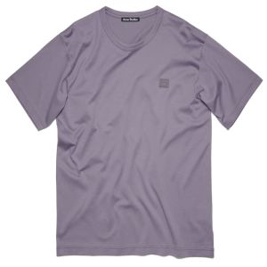 Acne Studios Face T-Shirt - Faded Purple