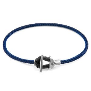Anchor & Crew Rope Bracelet Navy Blue Cullen