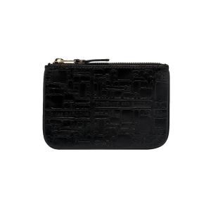 CDG Pouch Wallet Embossed Logotype - Black