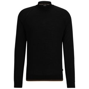 BOSS Mock-Neck Sweater - Black