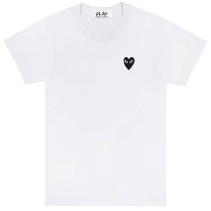 T-Shirt Black Heart - White