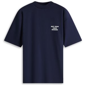 Drole de Monsieur Le T-Shirt Slogan Navy