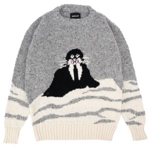 Howlin' Knitwear Best Walrus in Town - Grey