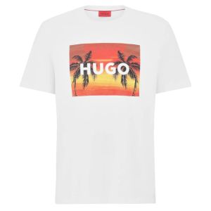 HUGO T Shirt Dulive - White