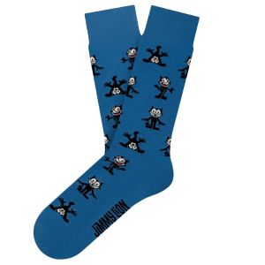 Jimmy Lion Socks Felix Pattern - Blue