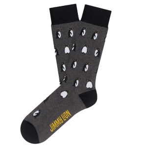 Jimmy Lion Socks Penguins - Dark Grey