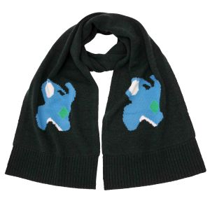 JW Anderson Elephant Scarf - Forest Green