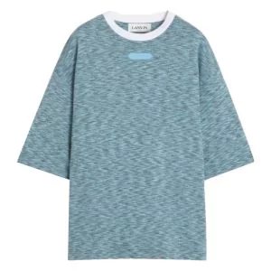 Lanvin T-Shirt Heathered Effect - Bottle Green