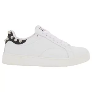 Lanvin Studded Leather DDBO Sneaker - White