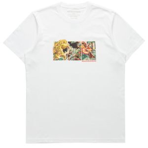 Maharishi T-Shirt Tiger Vs Samurai - White