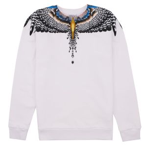Marcelo Burlon Sweatshirt Grizzly Wings White