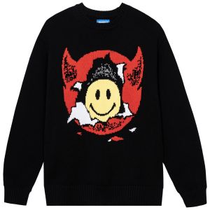 Market Smiley Inner Peace Sweater - Black