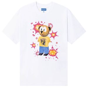 Market T-Shirt 32-Bit Bear - White
