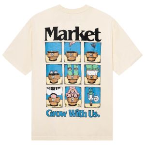 Market T-Shirt Grow With Us - Ecru