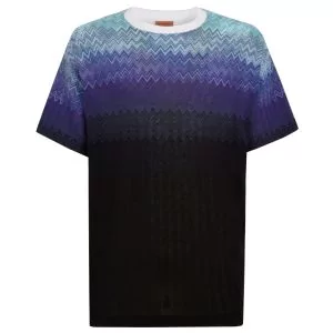 Missoni Knitted T-Shirt - Purple/Black