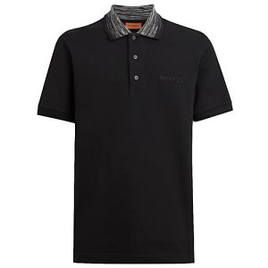Missoni Polo Shirt Space Dyed Detail - Black