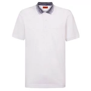 Missoni Polo Shirt Space Dyed Detail - White