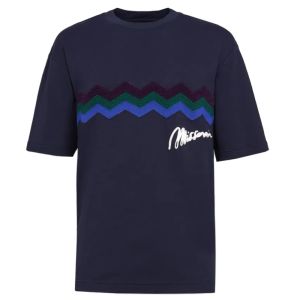 Missoni T-Shirt Zig Zag - Navy