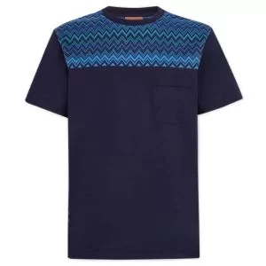 Missoni T-Shirt Zig-Zag - Navy Blue