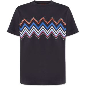 T-Shirt Zigzag Print - Navy