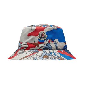Moncler Bucket Hat - Blue / Red