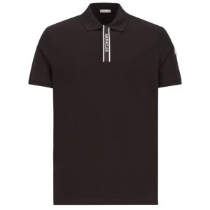 Moncler Polo Embossed Logo - Black