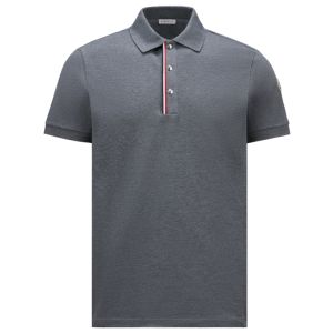 Moncler Placket Trim Polo Shirt - Grey