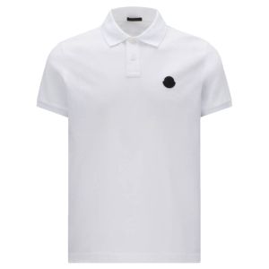 Moncler Logo Polo Shirt - White