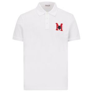 Moncler Polo Shirt Monogram - White