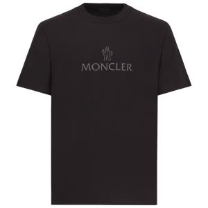 Moncler T-Shirt Mesh Trim - Black