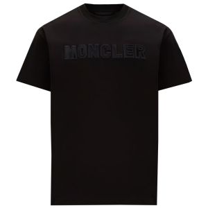 Moncler T-Shirt Mirror Logo - Black