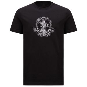 Moncler T-Shirt Stencil Logo - Black