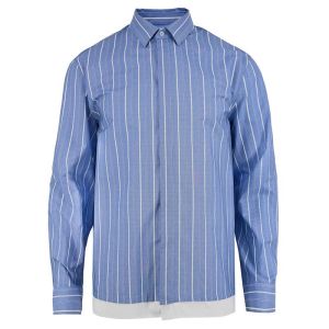 Neil Barrett Stripe Shirt Blue