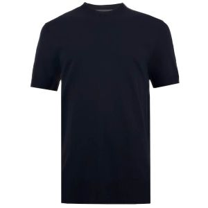 Neil Barrett Tecno Knit T-Shirt - Navy