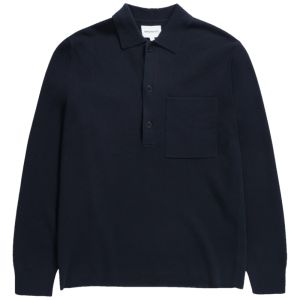 Polo Shirt Kian Merino Cotton - Dark Navy